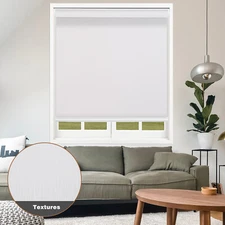 Blackout Roller Shades Window Blinds Room Darkening Waterproof Fabric Curtains