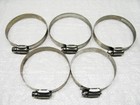 Stainless Steel Jubilee Hose Clips X5 (Worm Drive Clamps Mild Steel 52MM-76MM)