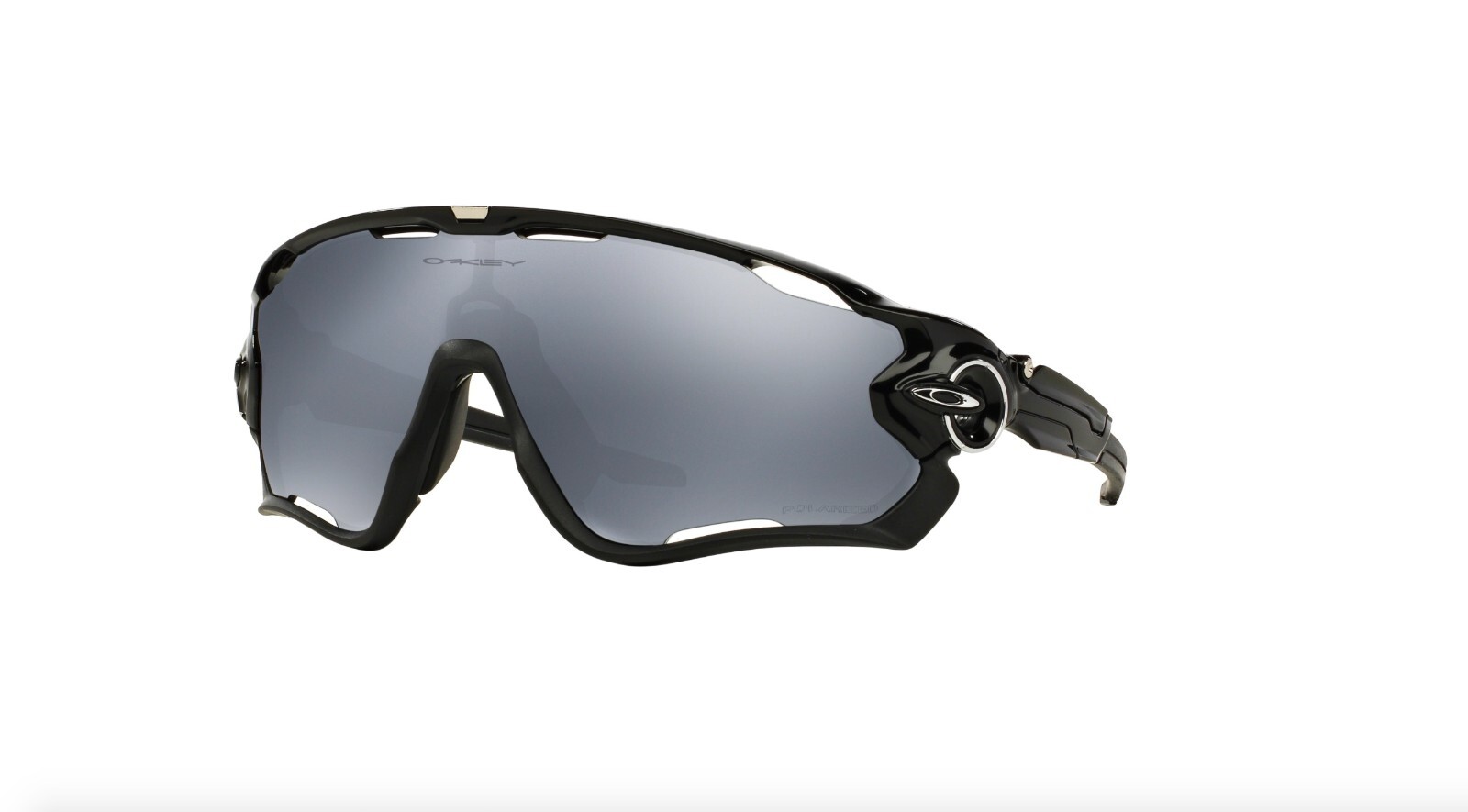 New Oakley Men's Jawbreaker Shield Sunglasses Black Polarized Lens Black Frame