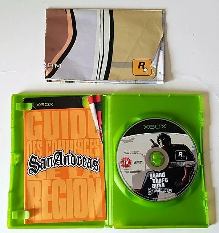 GTA Grand Theft Auto San Andreas Microsoft Xbox 360 Game Map