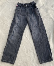 Vintage SOUTHPOLE Black JEANS SIZE Youth 18 INSEAM 26  x 28  Worn Skateboarding