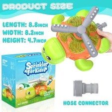 360 Swirl Spinning Splash Turtle Water Sprinkler Toy for Kids Toddlers Outdoor