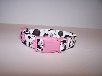 Wet Nose Designs Moo-velous Cows Dog Collar Black & White Cow Print ...