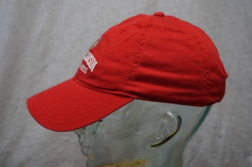 Wisconsin Business School Baseball Cap Hat Strapback Dad Red Legacy spellout - Picture 4 of 15
