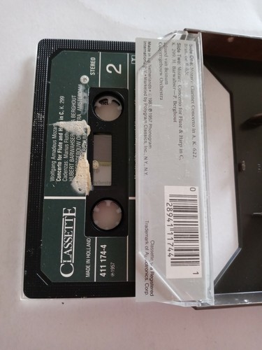Mozart Concerti Clarinet Flute And Harp Classette Cassette - Picture 4 of 4