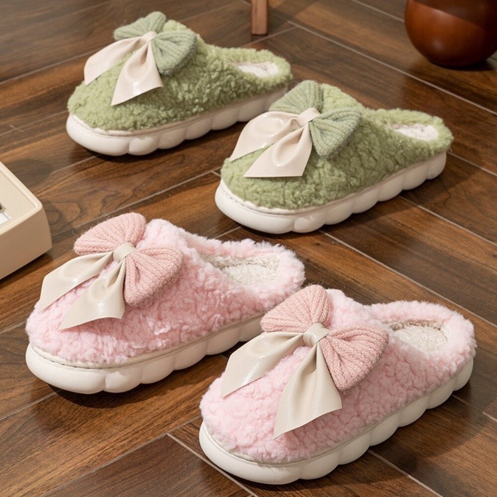 APL Pantofole Bowknot Stile Dolce in Cotone Comode Scarpe Donna