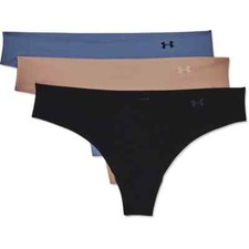 Under Armour UA Pure Stretch 3-PK THONG Underwear 1325615-005 Size XL MSRP 25