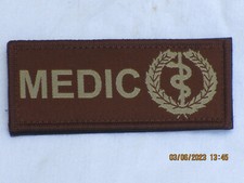 MEDIC, Medical Unit ID Patch, Klettverschlu&szlig;,braun,40x95mm