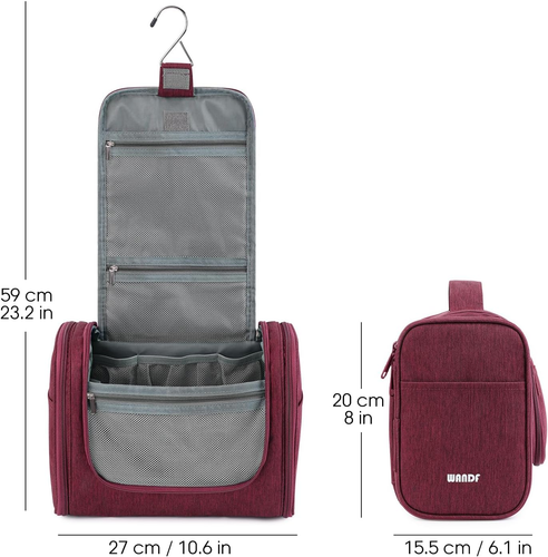 Groß Waschtasche, Kulturtasche Zum Aufhängen Für Damen, Kulturbeutel Herren Gros - Bild 7 von 8