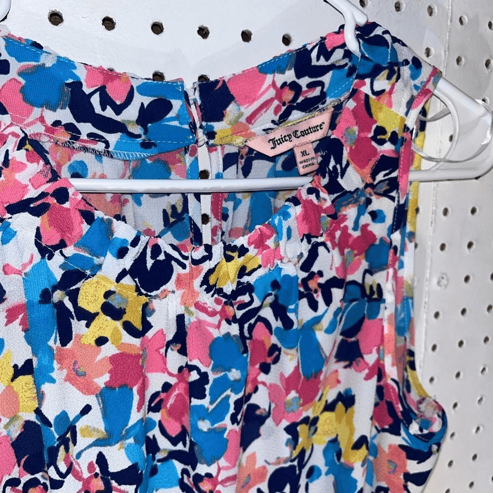 Juicy couture multicolor floral maxi dress