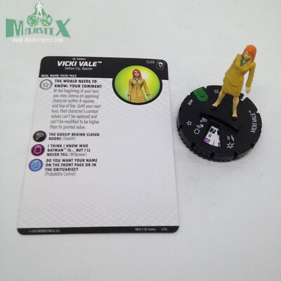 Heroclix Joker's Wild set Vicki Vale #028 Uncommon figure w/card!