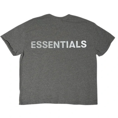 M)Fear Of God Essentials Boxy Logoフーディ3M Fear of God Essentials 3m Logo Reflective Boxy Tee T-Shirt in Gray