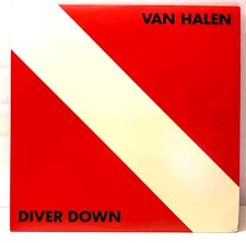VAN HALEN - Diver Down - Pretty Woman - RARE JAPAN Vinyl - Insert - P-11189