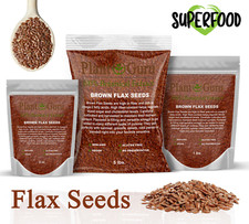 Brown Flax Seeds Whole Grain Seed Flaxseed NON GMO Linseed  1 oz to 20 lbs. Bulk