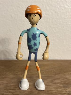 KID GALAXY DECKER BENDABLE 6 ACTION FIGURE BASEBALL BENDO TOY (PRE-OWNED)