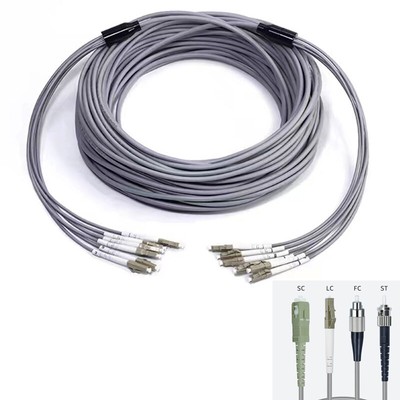 1M~40M 6 Strands OM2 MM 50/125 LC to LC/FC/SC/ST Armored Fiber Optic Patch Cable