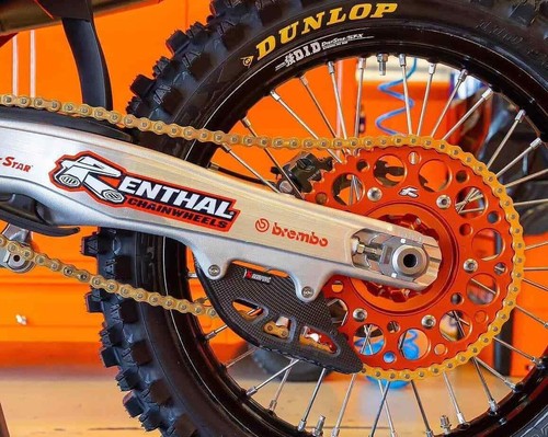 Per Suzuki RM125J / K/L/M 1988-1991 Renthal Corona 123U-520-49GYSI - Foto 5 di 5