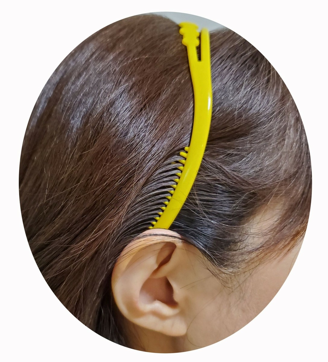 その他 headband 2 PCS Plastic Headband for Women Girls w/Comb Hairbands Stylish