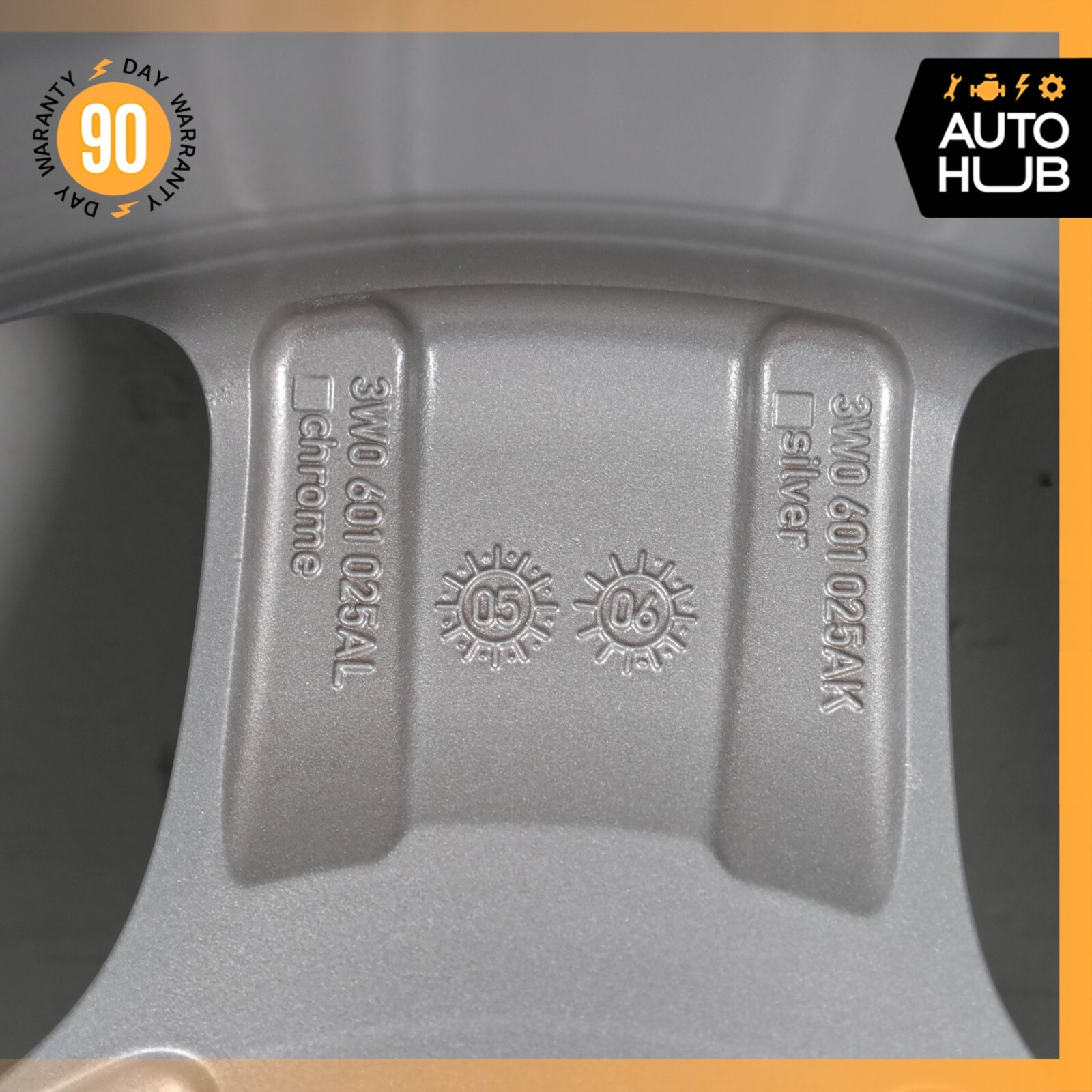 Bentley Continental GTC Flying Spur 9 x 19 19" Wheel Rim Silver 3W0601025AK OEM
