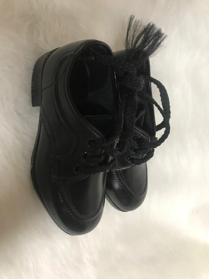 Винтажные черные кожаные детские туфли сделано в США размер для ребенка ясельного возраста - Изображение 2 из 4