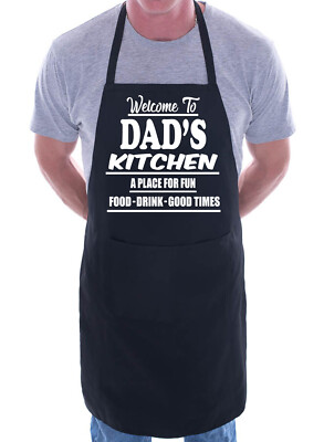 Welcome To Dad's Küchenschürze Geschenk lustig Neuheit Gag Geschenk Kochen Grillschürze 