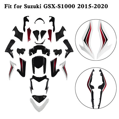 Amotopart Bodywork Fairing Kit for Suzuki GSX-S 1000 GSXS 2015-2020 Black