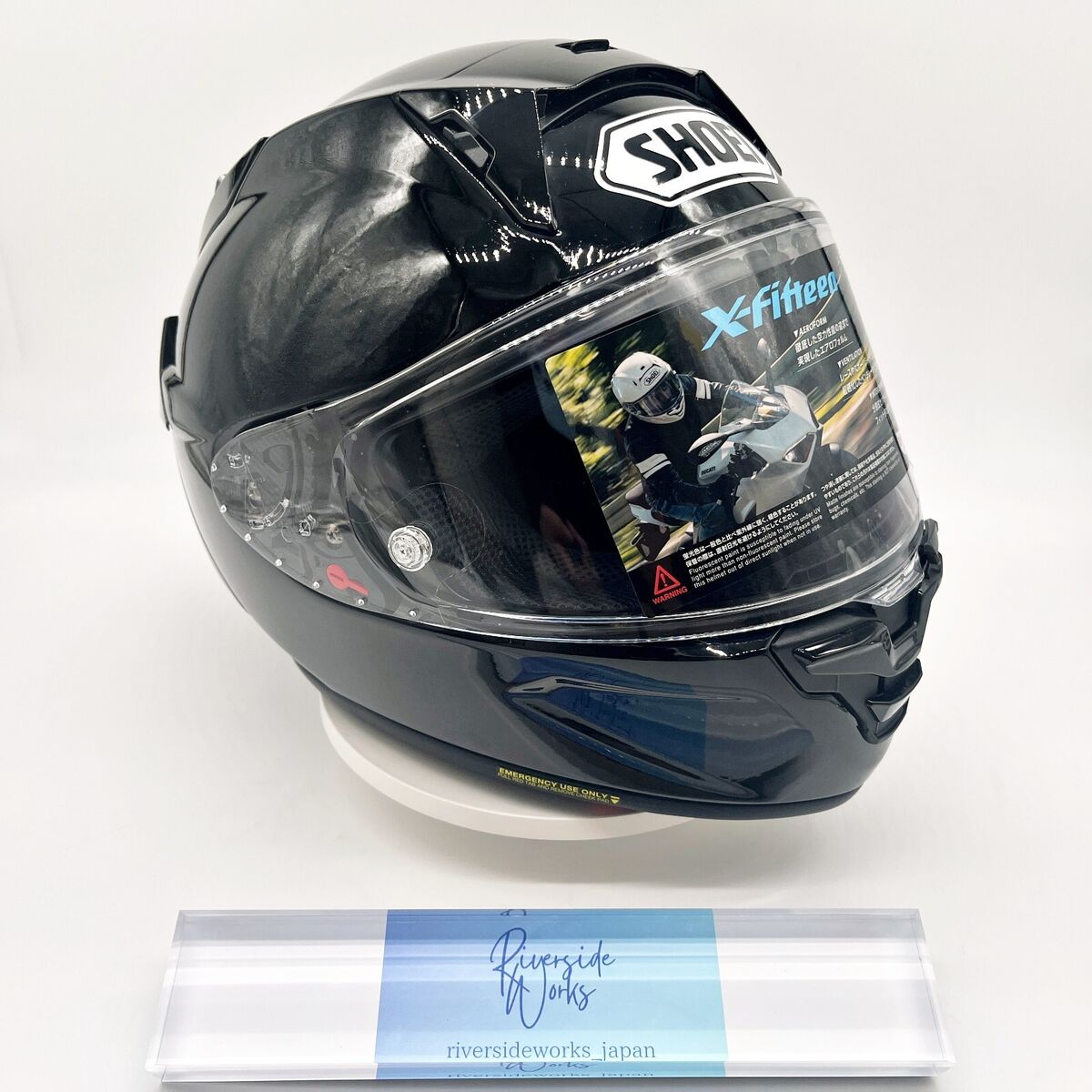 SHOEI X-15 X-Fifteen Gloss Black Full Face Helmet | Size L SHOEI X-15 X-Fifteen Gloss Black Full Face Helmet | Size L