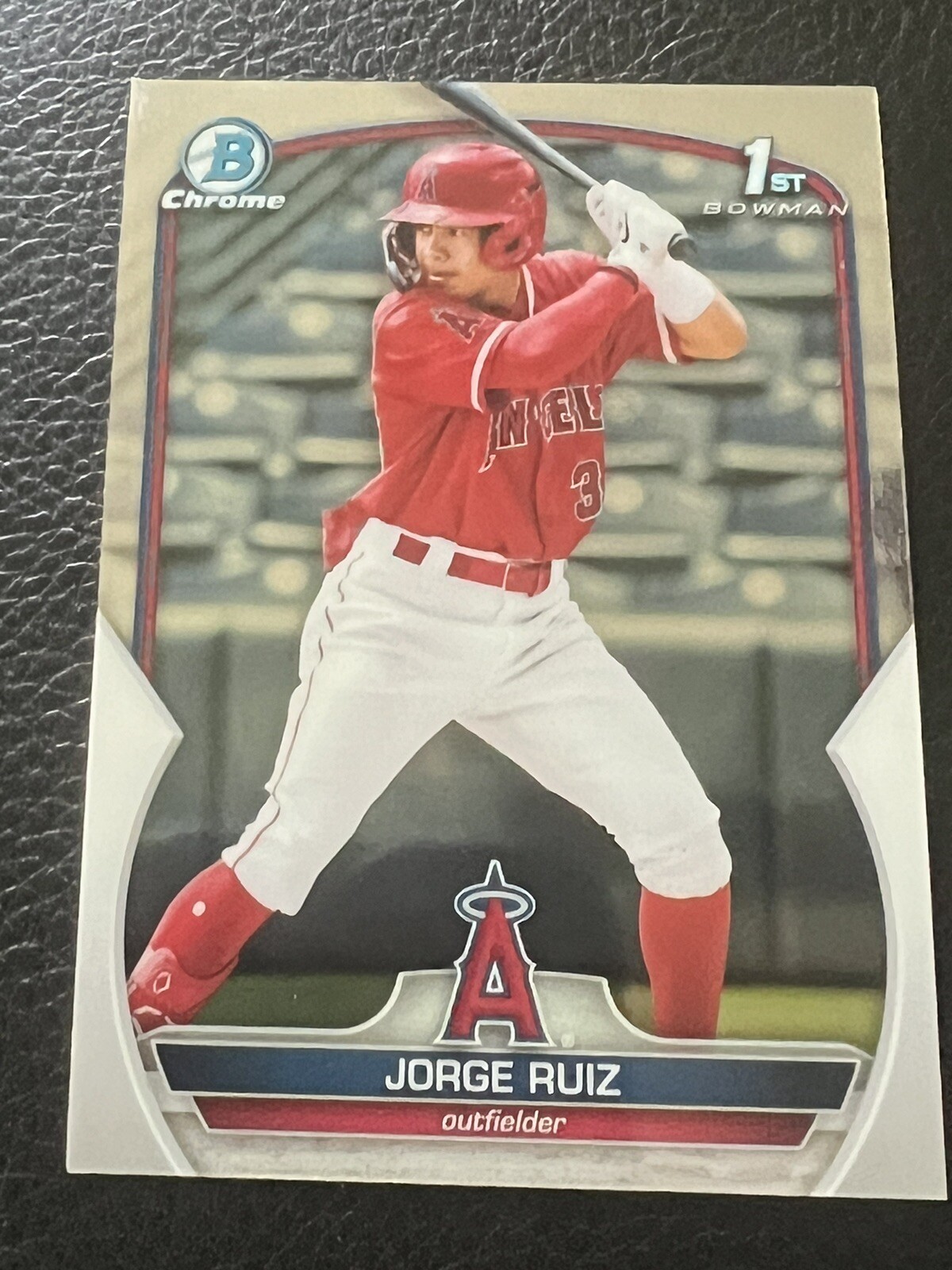 Jorge Ruiz 2023 1st Bowman Chrome Card #BCP-123 Los Angeles Angels