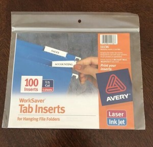 avery printable tab inserts