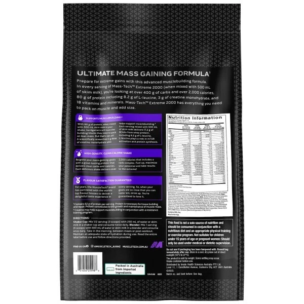 MuscleTech Mass Tech Extreme 2000 12lbs (5.44kg) - image 3 of 4