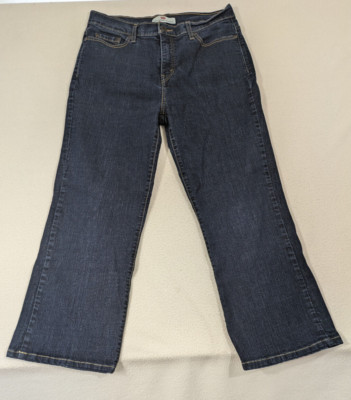 Levis Jeans Women 14S 512 Bootcut Perfectly Slimming Dark Wash High Rise Stretch