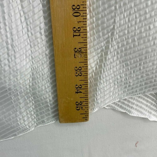 Calvin Klein Pleated Evening Wrap Shawl Eggshell White Womens One Size Scarf - 第 7/7 張圖片