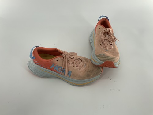 Hoka One One Bondi X Running Shoes Sz 8.5 Women Orange 1113513 CPPF YGI E4S-20 - Picture 2 of 11