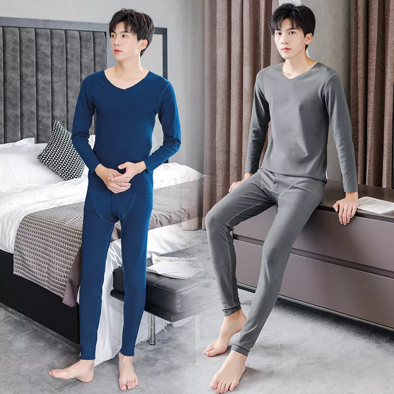 Thermal Underwear Long Johns for Men Top Bottom Set for Cold