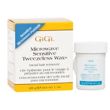 Gigi Microwave Sensitive Tweezeless Wax with Azulene Oil - Non-Strip Facial Hair