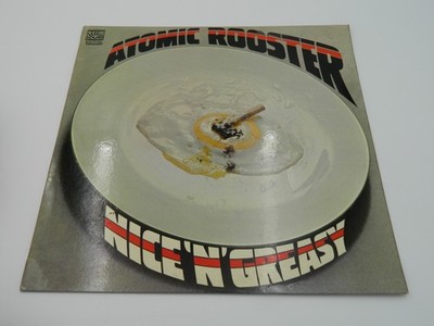 ATOMIC ROOSTER - NICE 'N' GREASY VINYL LP UK DNLS.3049 33rpm
