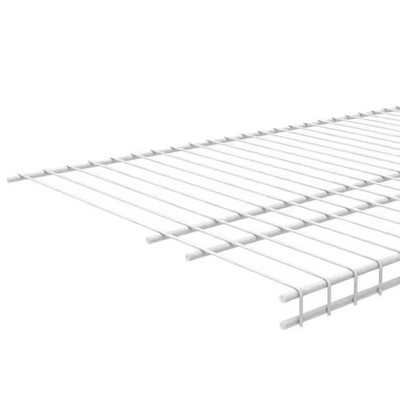SuperSlide 72 in. W x 16 in. D White Ventilated Wire Shelf