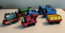 Thomas the Train  Friends Lot of 7 Magnetic Wooden Die Cast Engines