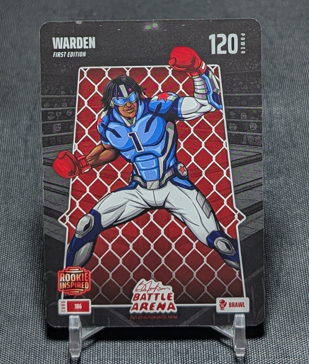 Cam Ward WARDEN Brawl Rookie RC 2026 Bo Jackson Battle Arena Card #186 Titans