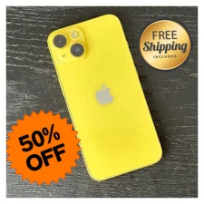 Apple iPhone 14 128GB 512GB Yellow Blue Unlocked AT&T T-Mobile Verizon LTE