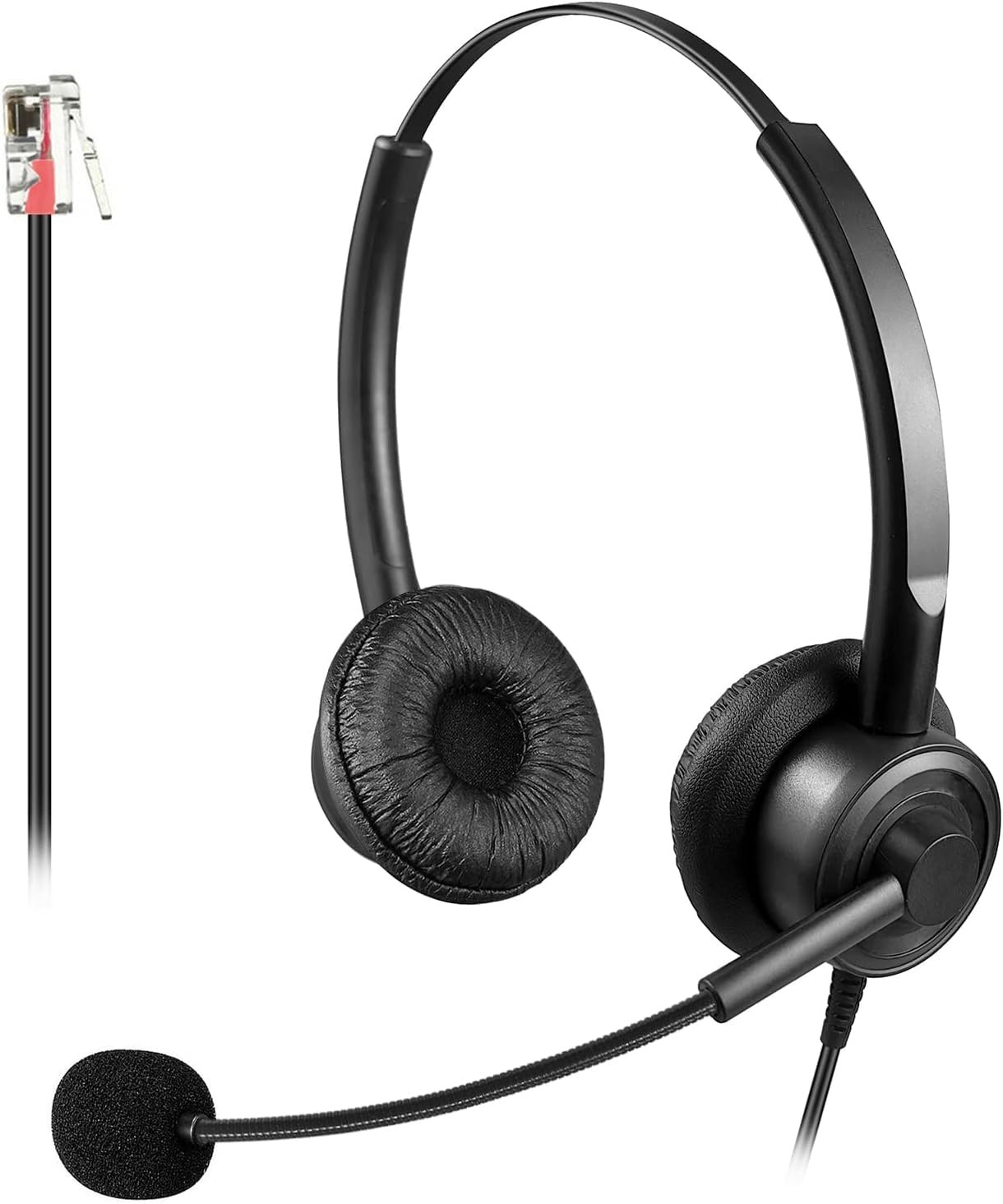 Casque micro RJ9 anti-bruit pour éliminer le brouhaha du centre d'appel