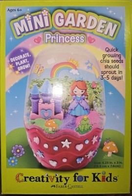 Mini Garden Chia Terrarium Princess Castle Grow Kit for Kids Girls