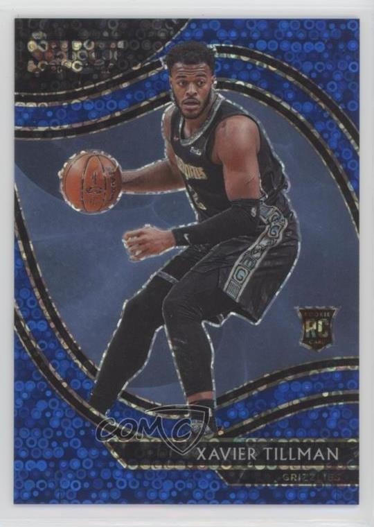2020 Panini Select Courtside Blue Disco Prizm 3/25 Xavier Tillman Rookie RC 07mp