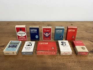 Lot of 10 Vintage Australian Cigarette Empty Packets