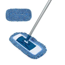 MAVRIZ Dust Mop for Hardwood Floor Washable Wet and Dry Mop with 58" Long Han...