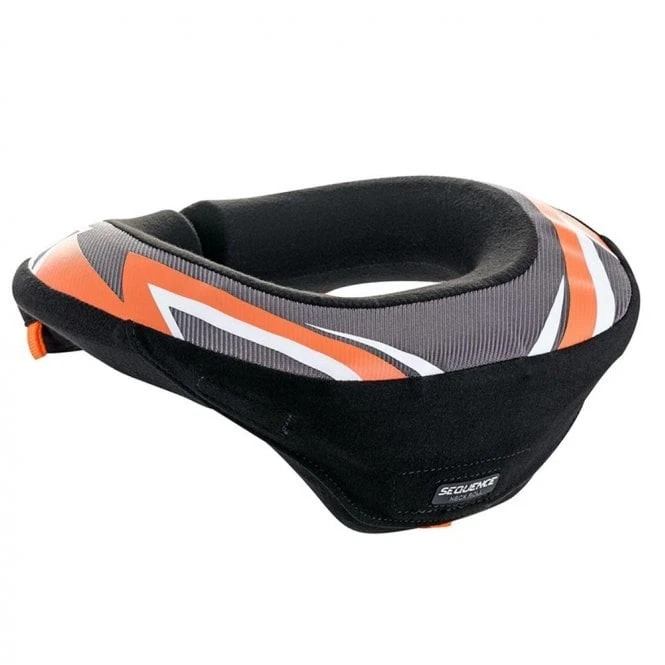 Rollo de Cuello Soporte Alpinestars YOUTH Sequence MX (Negro/Antracita/Naranja) Foto 2 de 2