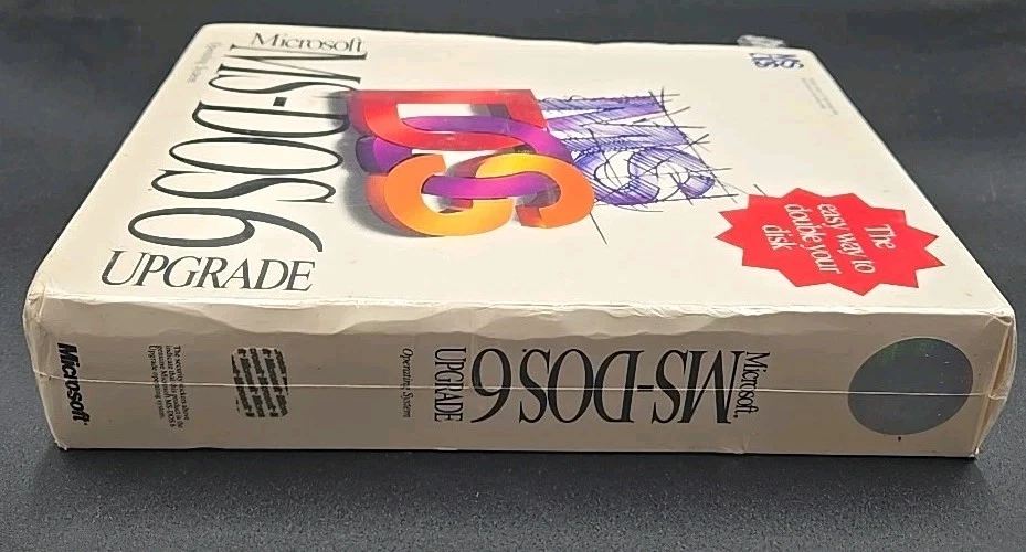 Microsoft MS-DOS 6 Upgrade Vintage 3.5" disks Brand New Factory Sealed 1993 NOS - Image 3 of 4