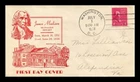 US COVER JAMES MADISON PRESIDENTIAL SERIES FIRST DAY ISSUE SCOTT 808