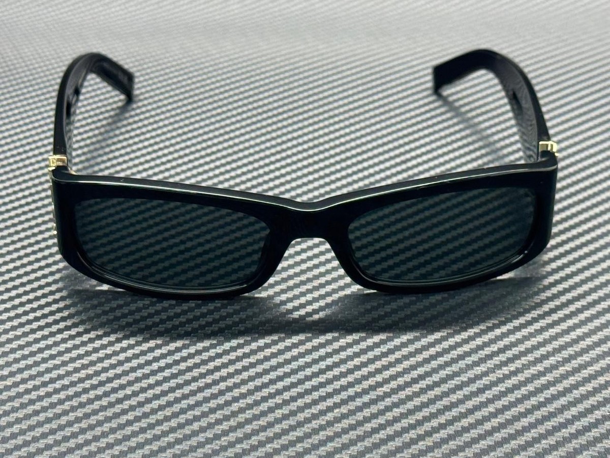 SAINT LAURENT SL M152 001 Black Gold Grey Women's 55 mm Sunglasses