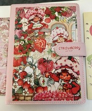 Strawberry Shortcake A5 6 Ring Binder/Notebook /Journal With Paper